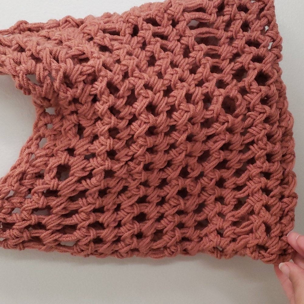 Handmade Knit Market Bag - Picture 6 of 8